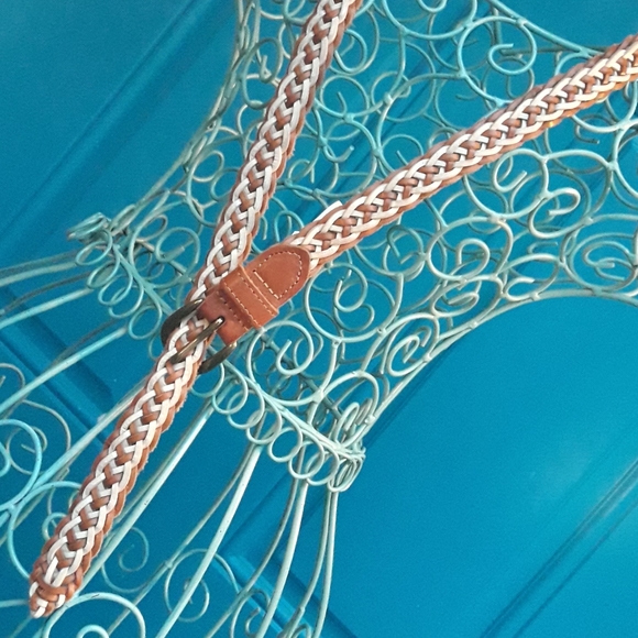 Genuine Leather Belt Thin Braided Belt Womens Multi Loop Woven Real Leather main image 12